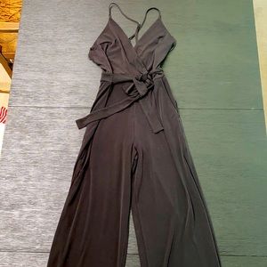 Black spaghetti strap jumpsuit